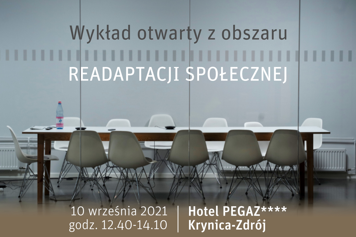 Krynica-Zdrój: Otwarty wykład pn. „Tworzenie indywidualnych planów pracy z klientem a skuteczna readaptacja”