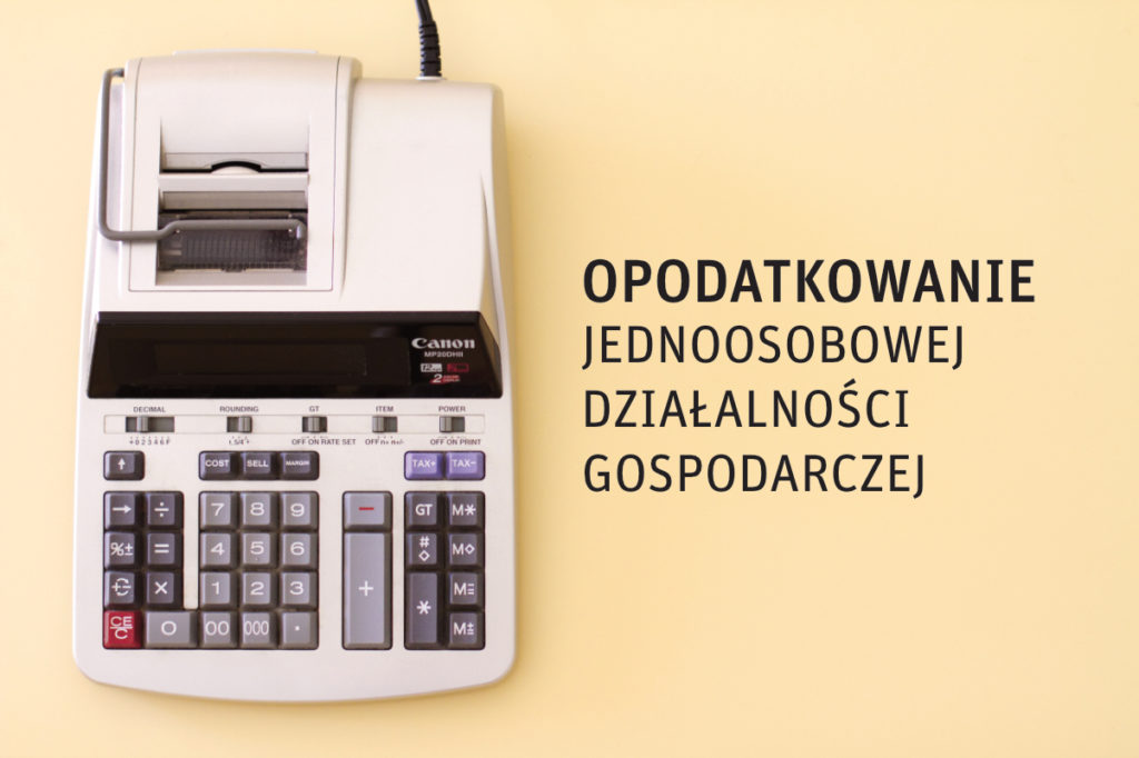III_luty_Opodatkowanie jednoosobowej działalności gospodarczej_grafika