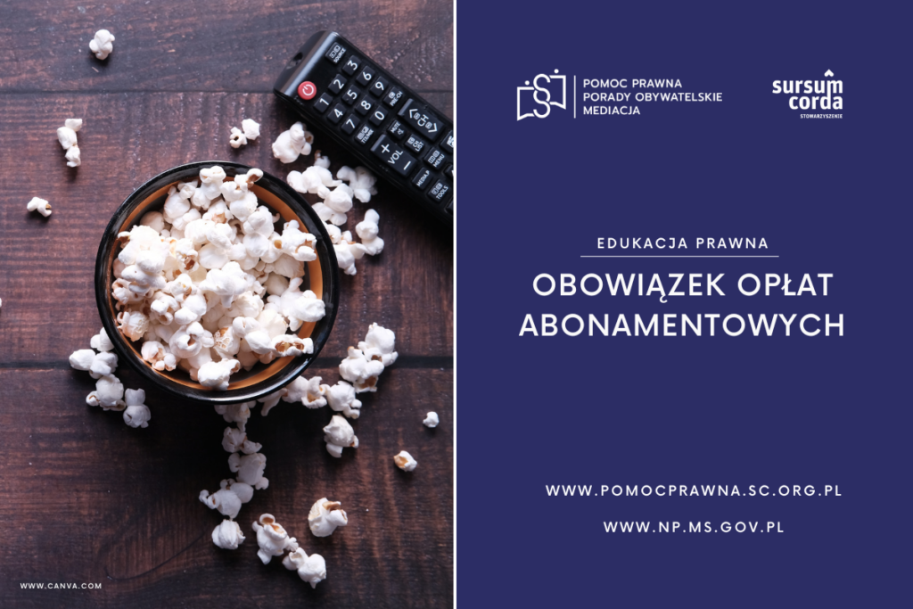 Edukacja prawna - obowiązek opłat abonamentowych