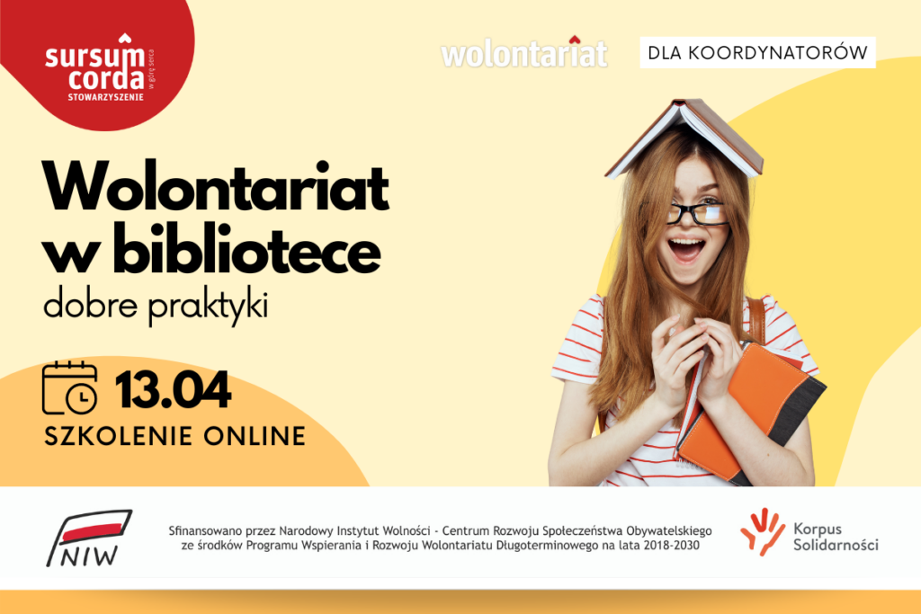 Szkolenie online - wolontariat w bibliotece 2023