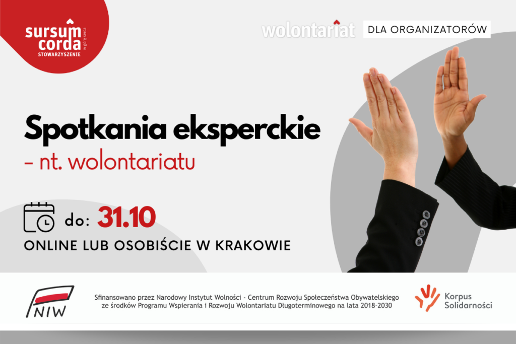 Spotkania eksperckiego - nt. wolontariatu