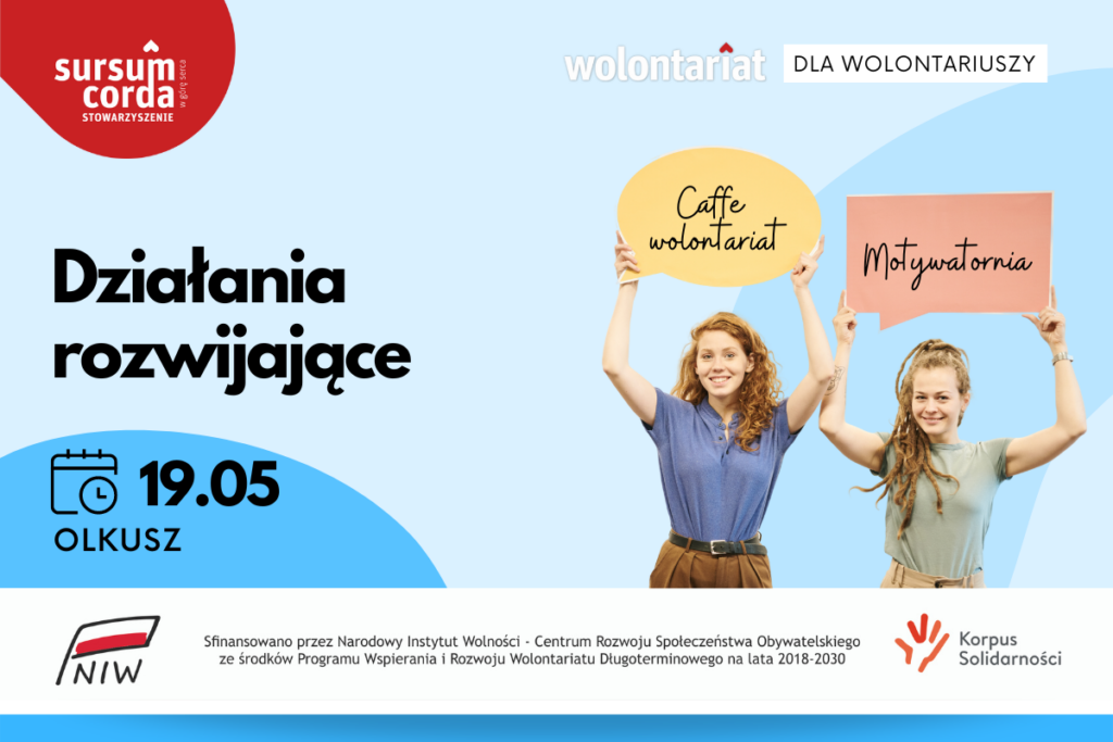 Działania rozwijające dla wolontariuszy - Korpus Solidarności 2023