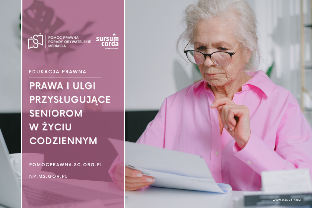 Artykuł prawny - Prawa i ulgi przysługujące seniorom w życiu codziennym - 2023