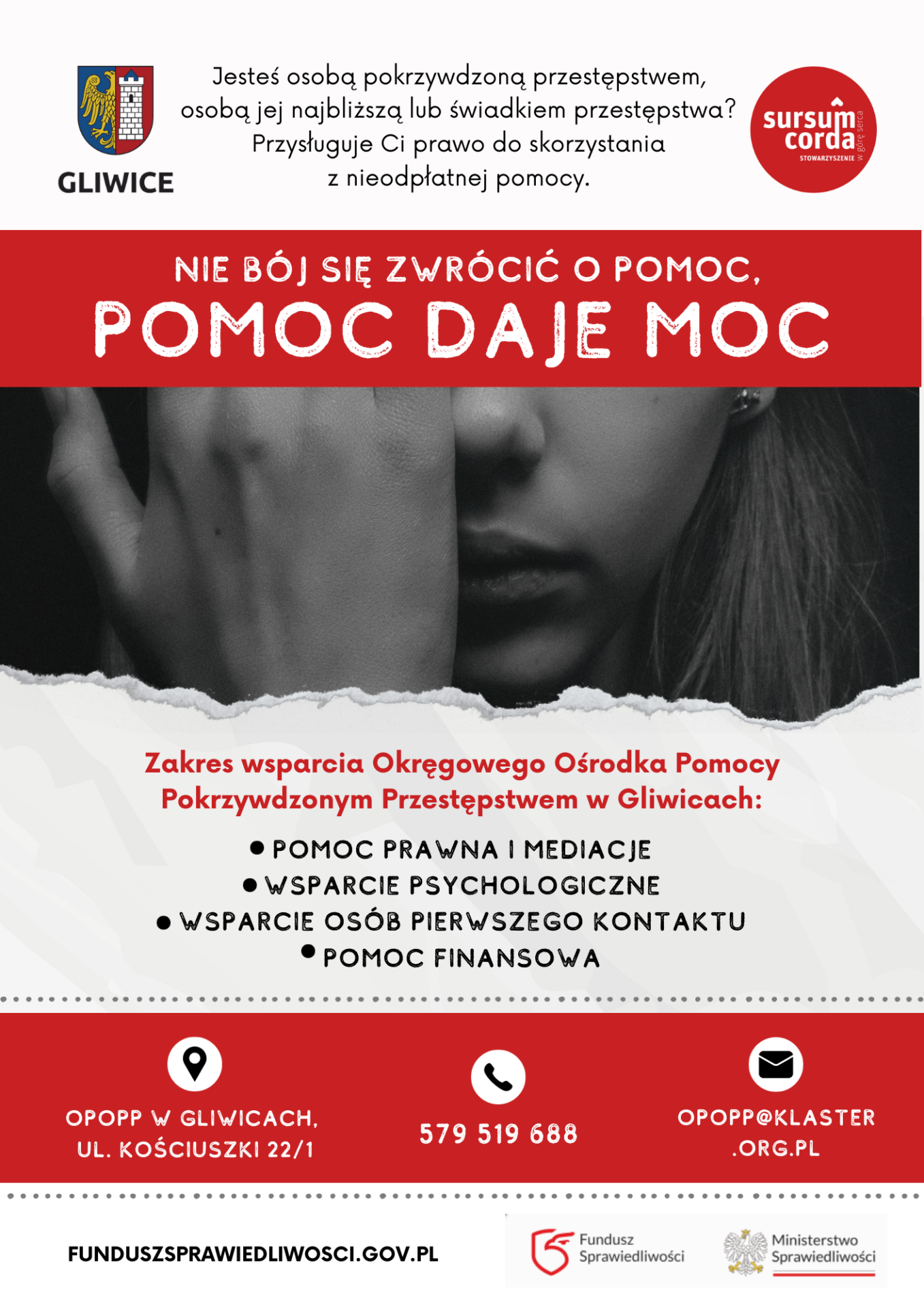 Kampania społeczna „Pomoc daje moc” - dla osób pokrzywdzonych przestępstwem