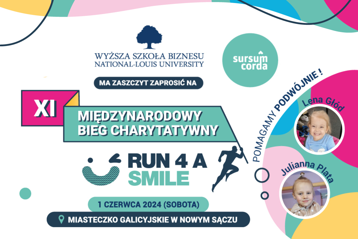 1 czerwca biegnij po uśmiech Lenki i Julianki. Zapraszamy na XI edycję Run 4 a Smile
