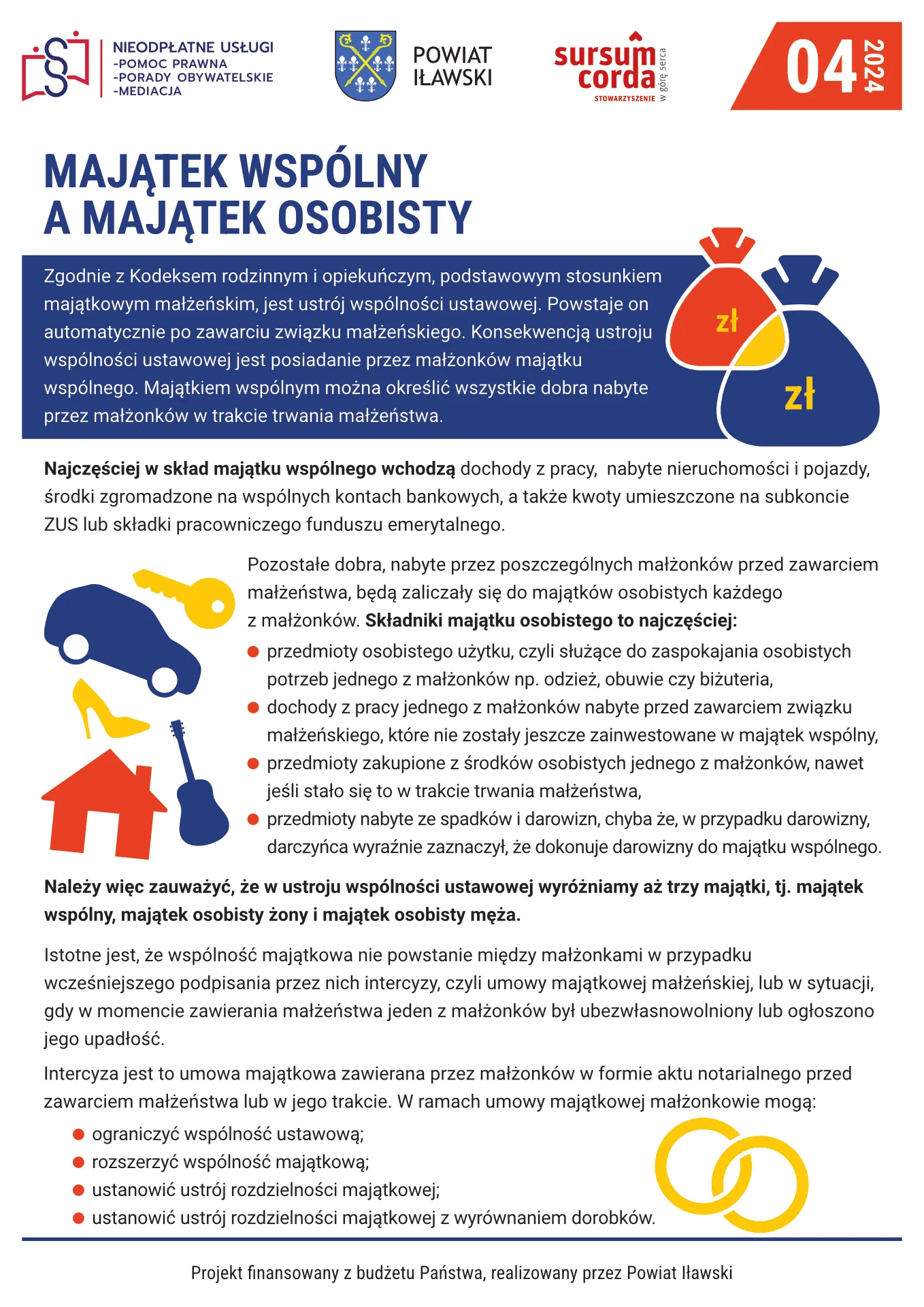 Broszura 4 Majątek własny a majątek wspólny