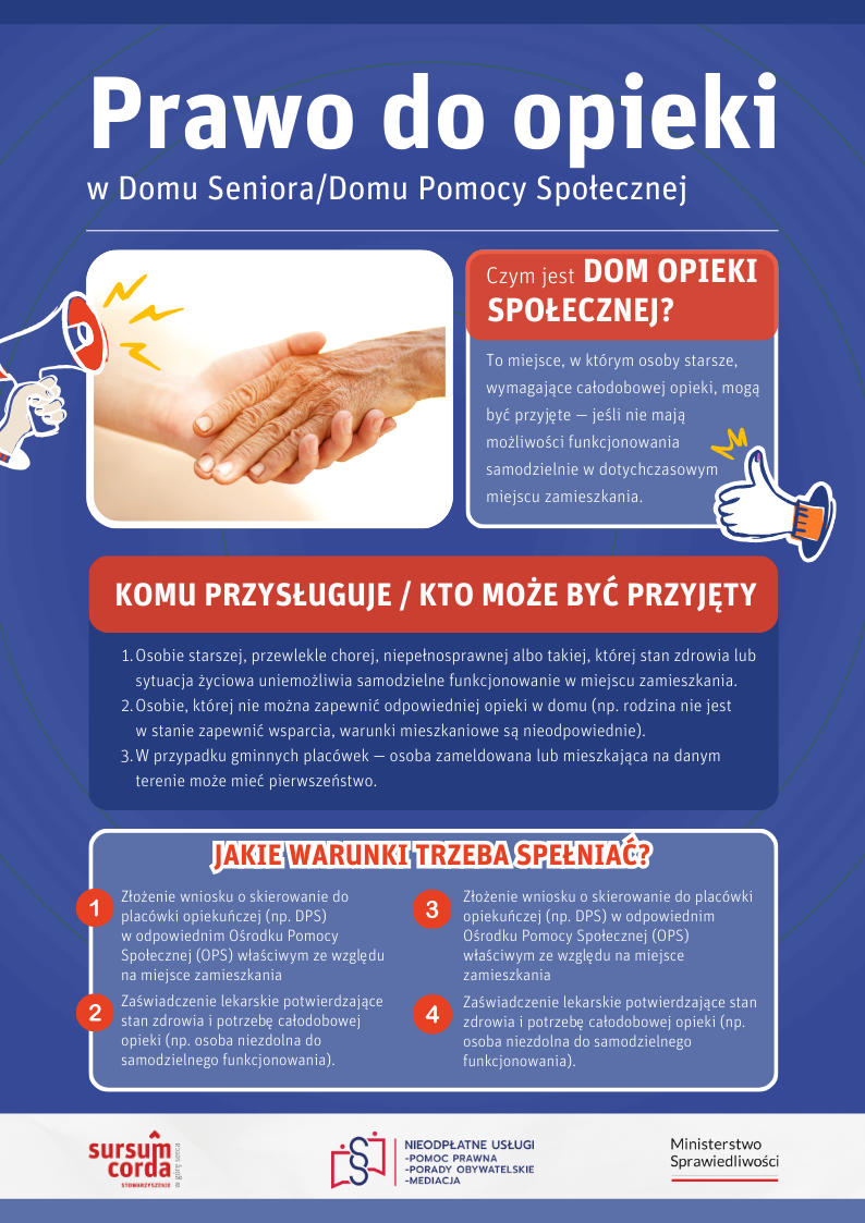 Prawo do opieki w Domu Pomocy Społecznej - okładka