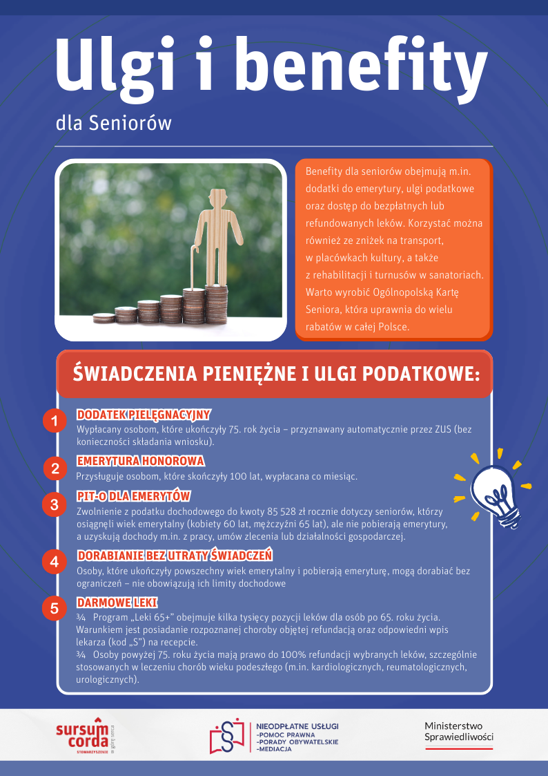 Ulgi i benefity dla Seniorów - okładka